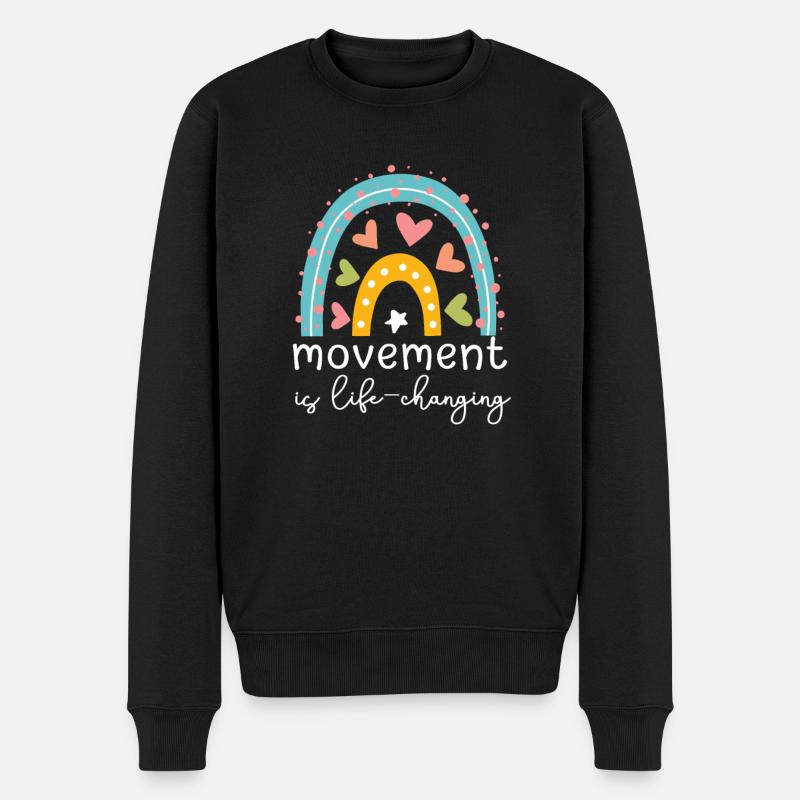 Pädiatrische Physiotherapie Physiotherapeut - Männer Premium Bio Pullover - Schwarz
