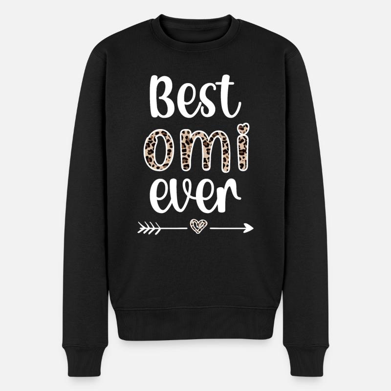Beste Omi Oma Muttertag Geschenk Omi Großmutter - Männer Premium Bio Pullover - Schwarz