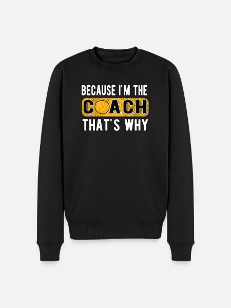 Waterpolo Coach Waterpolo Coach Waterpolo Team - Mannen Premium Bio sweater - zwart