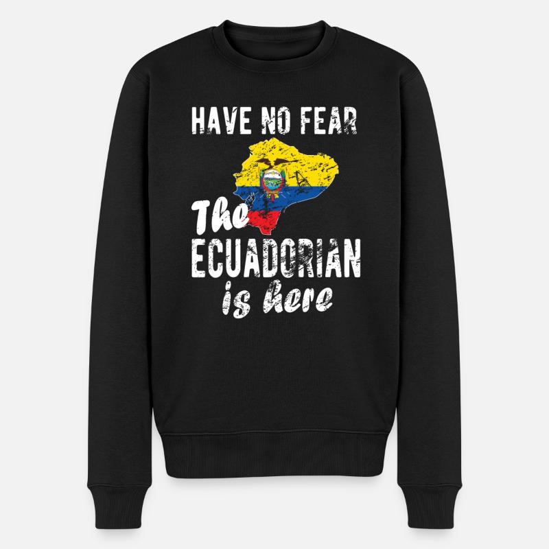 Équateur Équateur Drapeau équatorien - Pull Premium bio Homme - noir