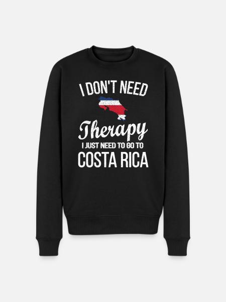 Costa Rica Costa Ricans Costa Rica Oprindelse - Økologisk premium-sweatshirt til mænd - sort