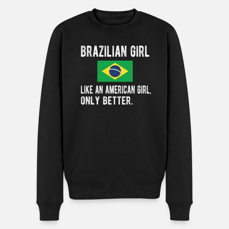 Brésil Brésil Racines brésiliennes - Pull Premium bio Homme - noir