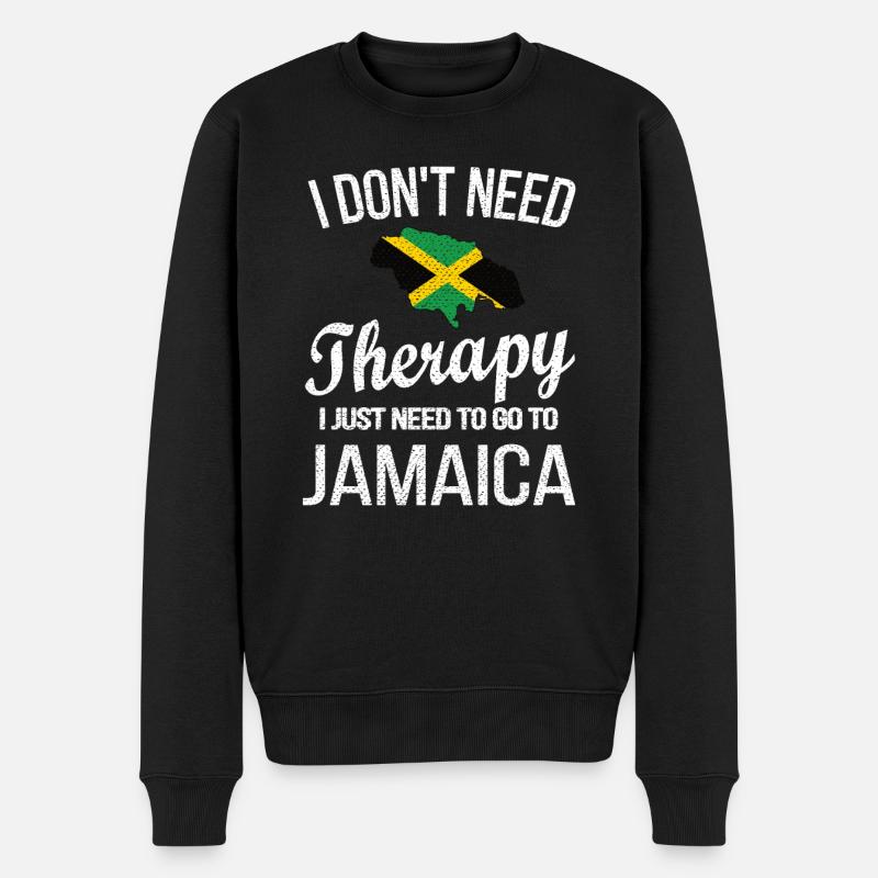 Fier drapeau jamaïcain jamaïcain - Pull Premium bio Homme - noir