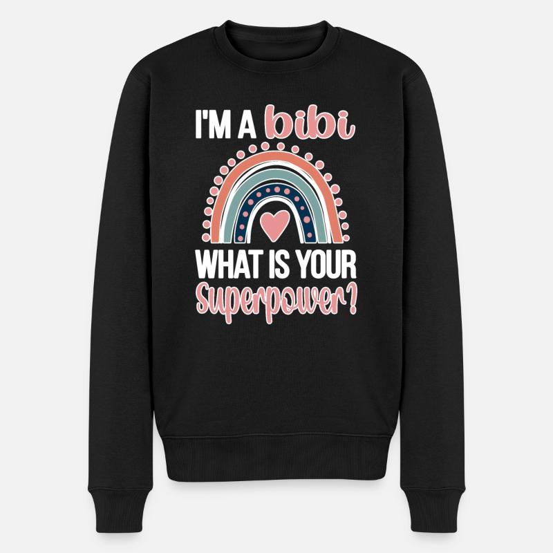 Bibi Oma Muttertagsgeschenk Bibi Oma - Männer Premium Bio Pullover - Schwarz