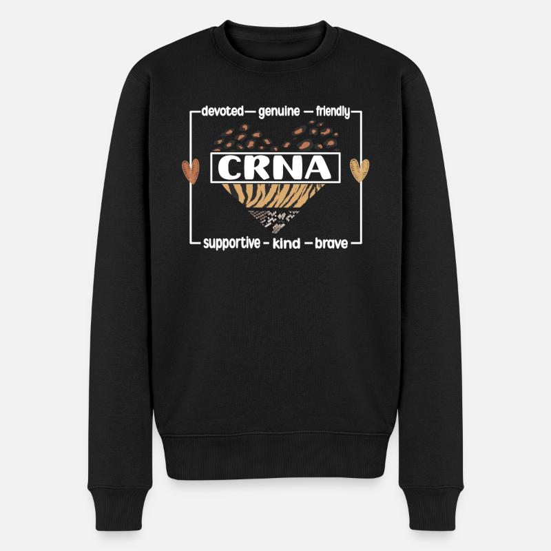 CRNA Anesthésie Infirmière Anesthésie - Pull Premium bio Homme - noir