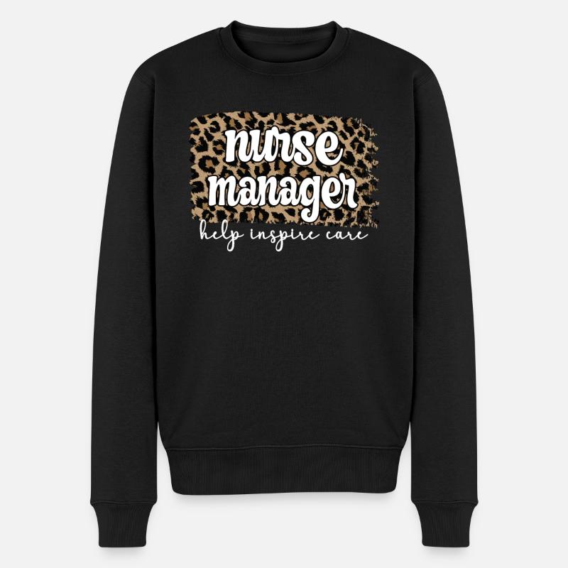 Oberschwester Krankenschwester Manager Geschenk - Männer Premium Bio Pullover - Schwarz