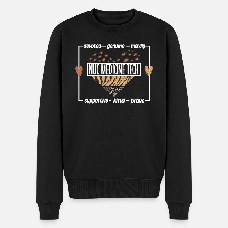 Medizinischer Radiologietechnologe Nuklearmedizin - Männer Premium Bio Pullover - Schwarz