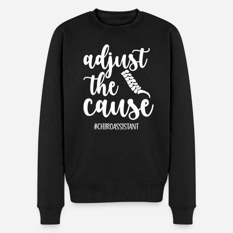 Chiropractic Assistant to Chiropractor - Men's Premium Organic Jumper - black