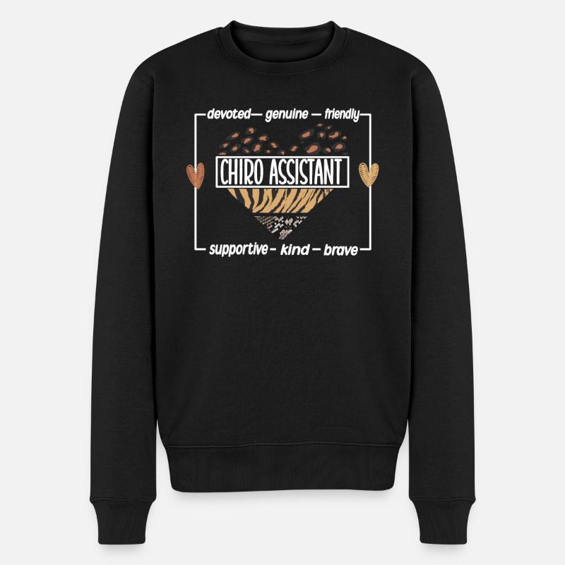 Chiropractic Assistant Chiropractic Assistant - Men's Premium Organic Jumper - black