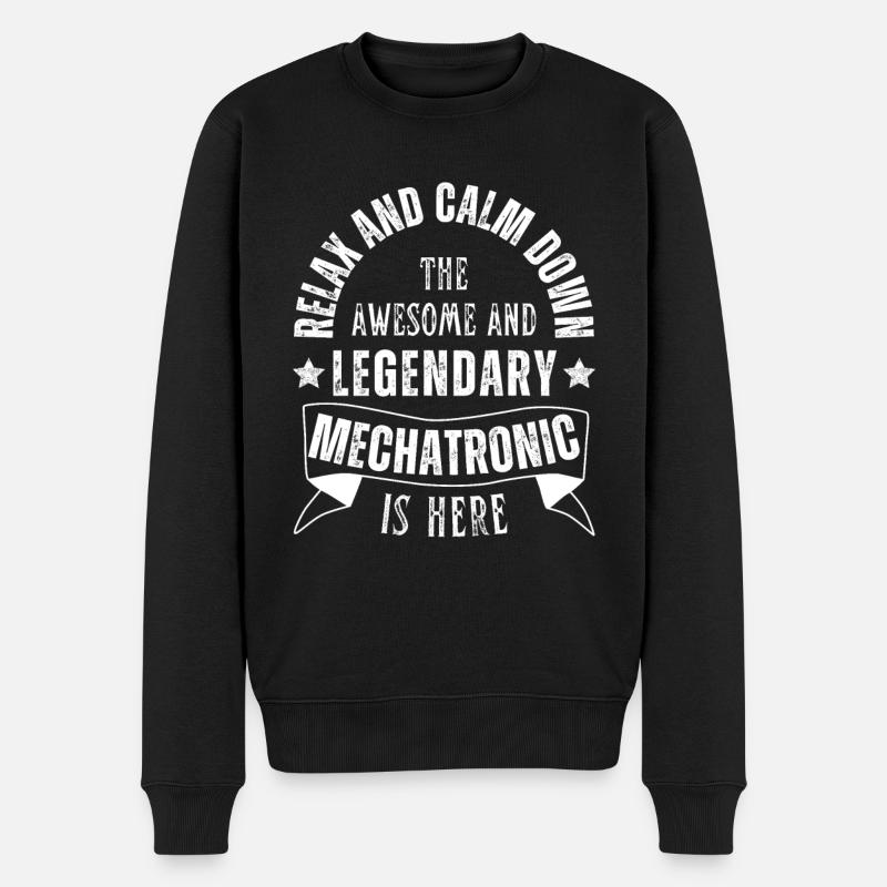 Legendary mechatronics technician profession - Men's Premium Organic Jumper - black