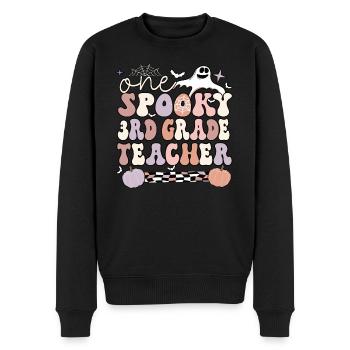 3rd Grade Teacher Halloween 3rd Team Third Grade - Men's Premium Organic Jumper - black - Front - Nico (187cm)