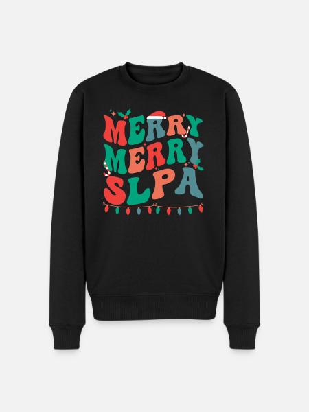 Speech Language Pathologist Assistant Christmas - Men's Premium Organic Jumper - black