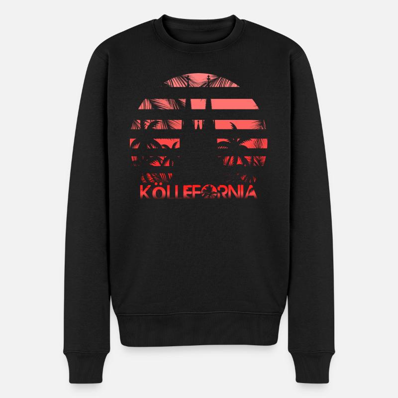 Kölle fornia - Männer Premium Bio Pullover - Schwarz