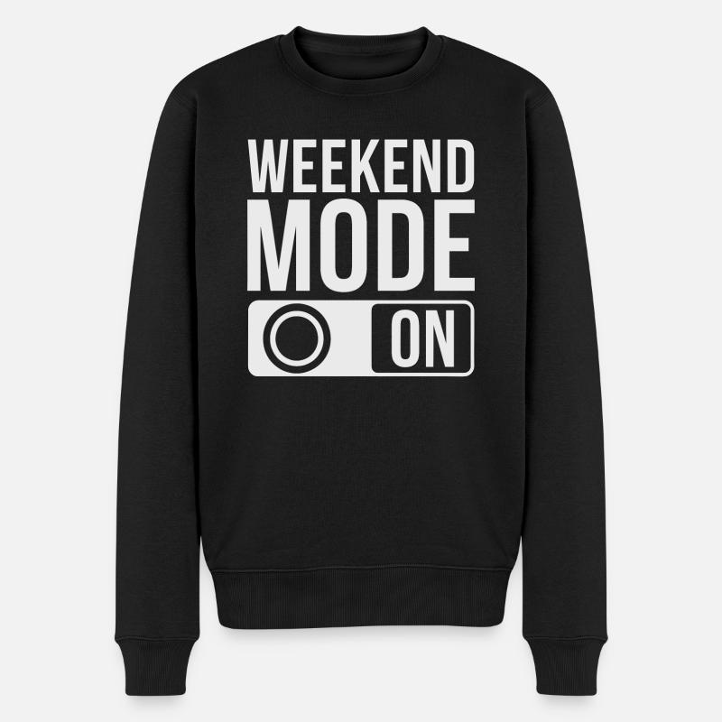 Mode week-end activé - Pull Premium bio Homme - noir