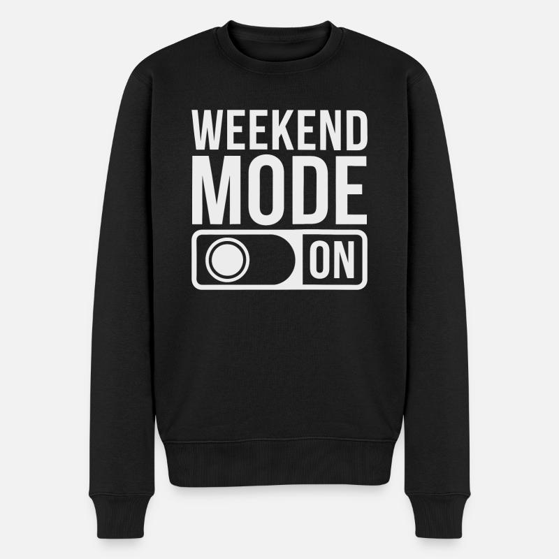 Mode week-end activé - Pull Premium bio Homme - noir