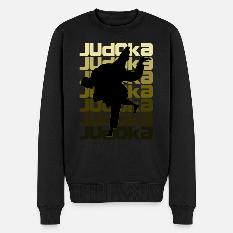 Judo Sport - Männer Premium Bio Pullover - Schwarz