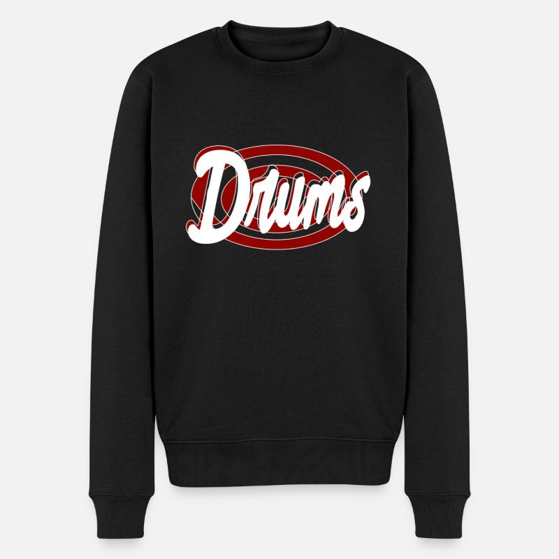 Drums - Pull Premium bio Homme - noir