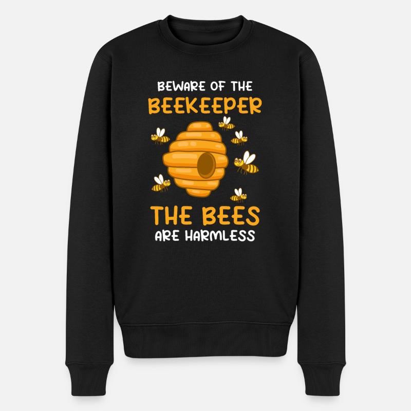 Ruche Apiculture Abeilles Miel Apiculteurs - Pull Premium bio Homme - noir
