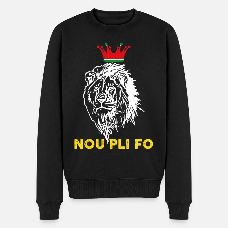Gwadloup Nou Pli Fo - Pull Premium bio Homme - noir