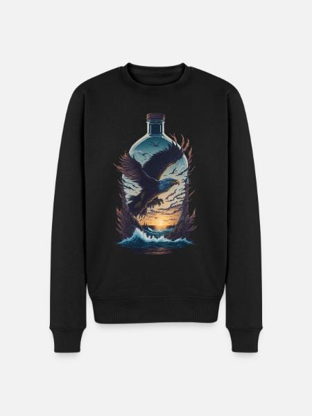 Bouteille Adler - Pull Premium bio Homme - noir
