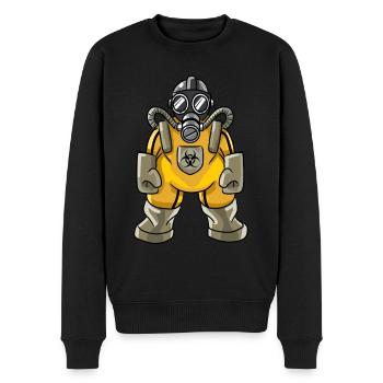 Corona Bio Suit - Männer Premium Bio Pullover - Schwarz - Vorne - Nico (187cm)