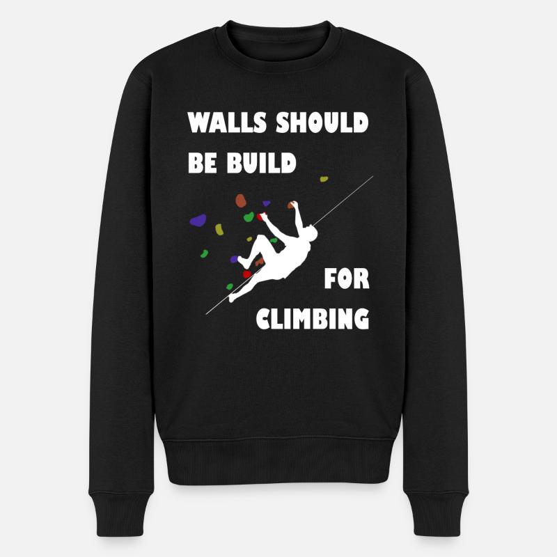 Climbing Klettern Bouldering Bouldern - Pull Premium bio Homme - noir
