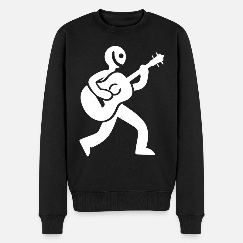 Icône du guitariste - Pull Premium bio Homme - noir