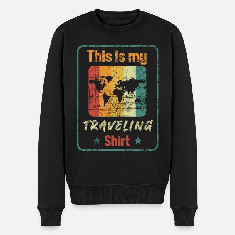This is my Traveling Shirt - Pull Premium bio Homme - noir