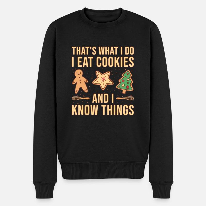 Cuisson I Love Cookies Cookie - Pull Premium bio Homme - noir