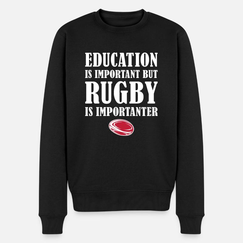 But Rugby Importanter England Rugby - Männer Premium Bio Pullover - Schwarz