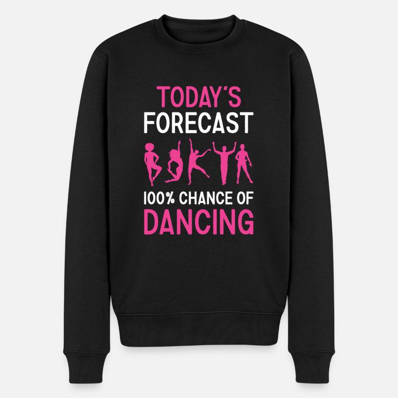 Dancer Today's Forecast Dancing - Men's Premium Organic Jumper - black