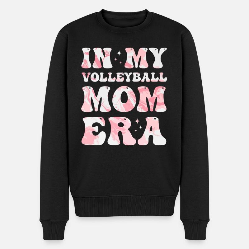 À l’époque de ma mère de volley-ball, maman de volley-ball colorée - Pull Premium bio Homme - noir