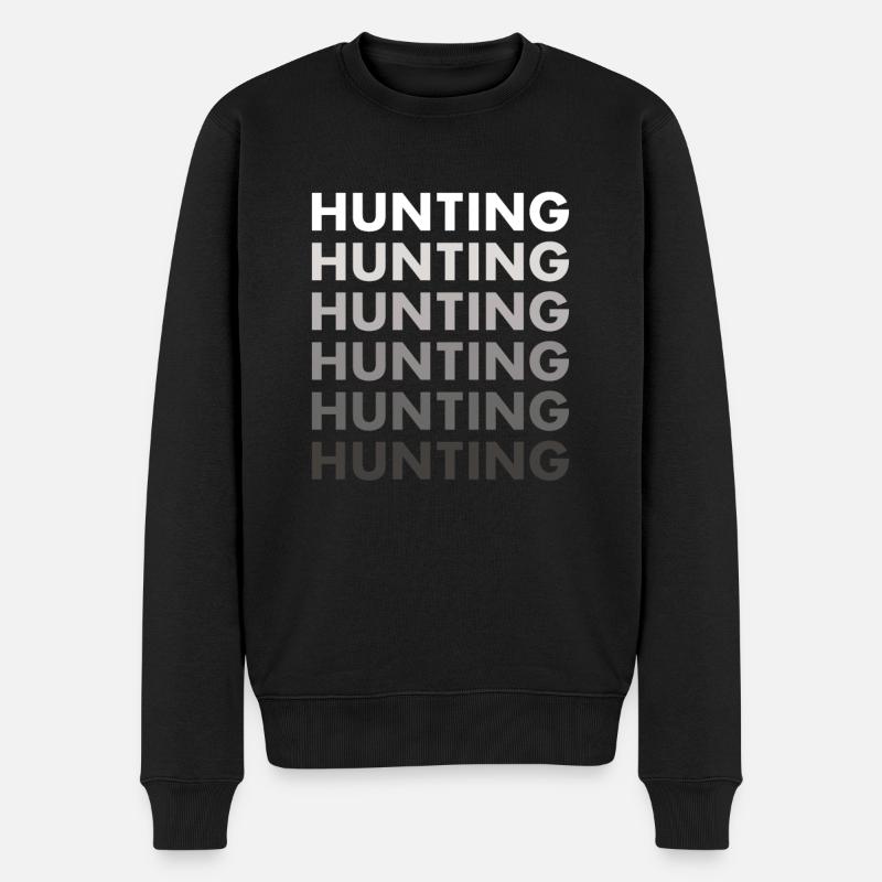 Hunter Hunting - Männer Premium Bio Pullover - Schwarz