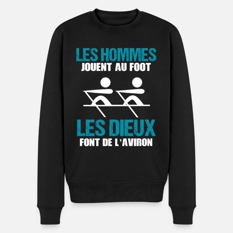 Aviron humour drôle rigolo - Pull Premium bio Homme - noir