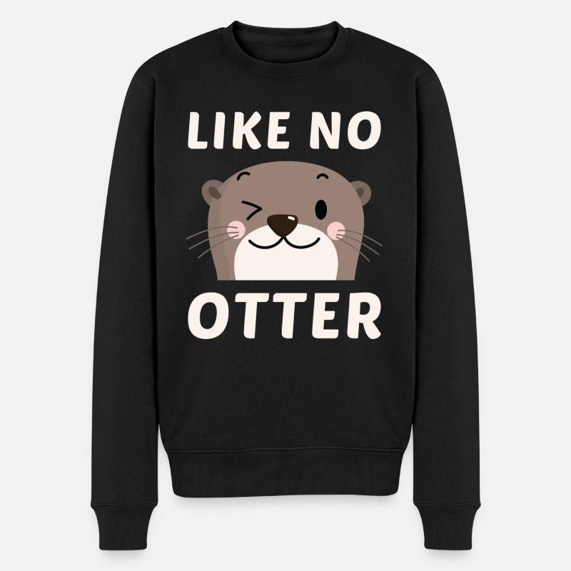 Comme No Otter - Pull Premium bio Homme - noir