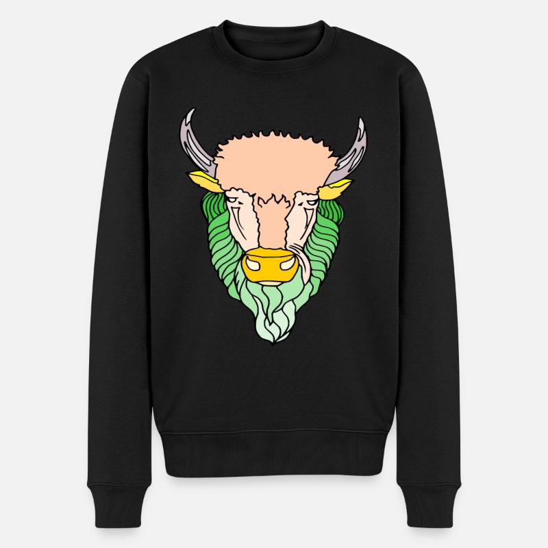 Taureau Stier - Pull Premium bio Homme - noir