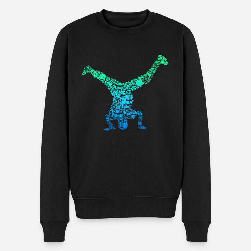 Breakdance Breakdancer Breakdancing - Men's Premium Organic Jumper - black
