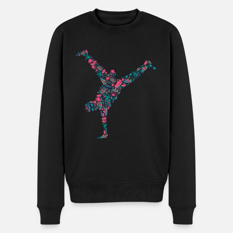 Breakdance Breakdancer Breakdancing - Men's Premium Organic Jumper - black