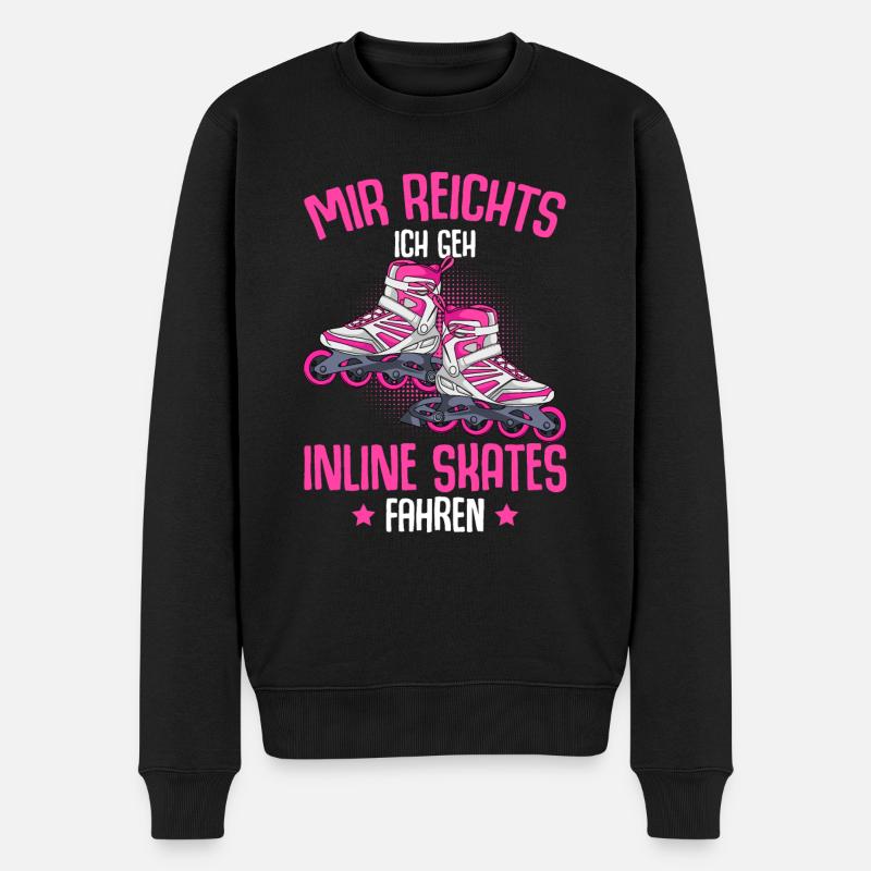 Inline Skates Inline Skating Inline Skater - Männer Premium Bio Pullover - Schwarz