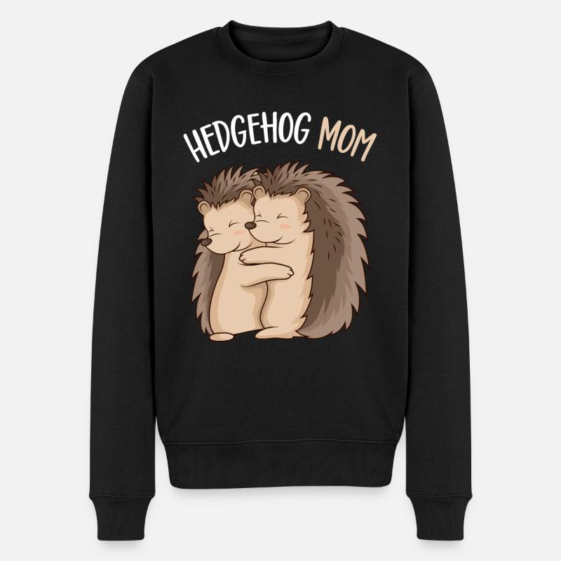Hérisson Mama Pet Femmes - Pull Premium bio Homme - noir