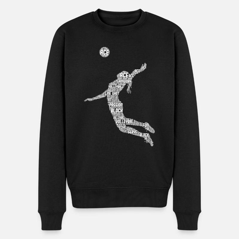 Volleyeuse Volleyeuse Volleyeuse - Pull Premium bio Homme - noir