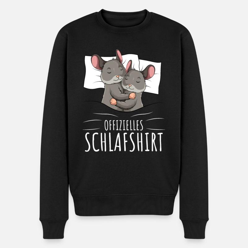 Offizielles Schlafshirt Chinchilla - Männer Premium Bio Pullover - Schwarz
