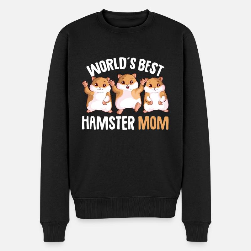 Hamster Maman - Pull Premium bio Homme - noir
