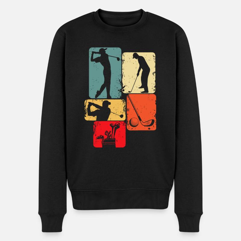 Golf golfeurs golfeurs enfants garçons - Pull Premium bio Homme - noir