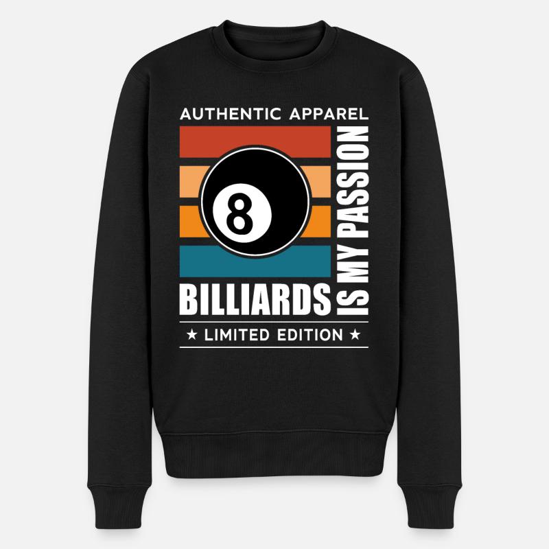 Billard - Pull Premium bio Homme - noir