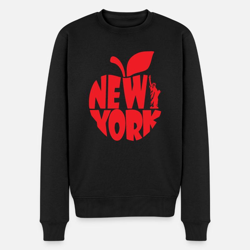 Accro à New York - Pull Premium bio Homme - noir