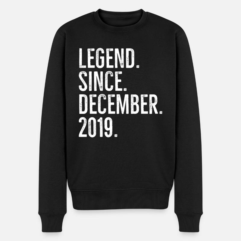 Legend Since December 2019 - Men's Premium Organic Jumper - black