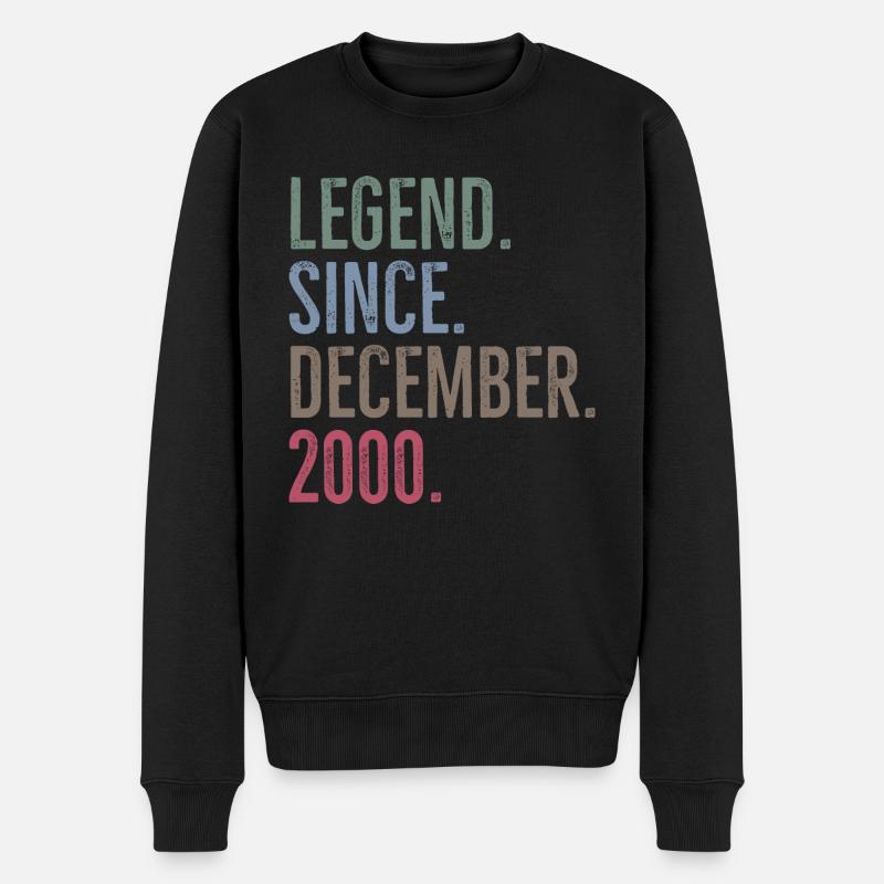 Légende depuis décembre 2000 - Pull Premium bio Homme - noir