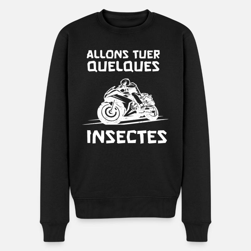 allons tuer quelques insectes - Pull Premium bio Homme - noir