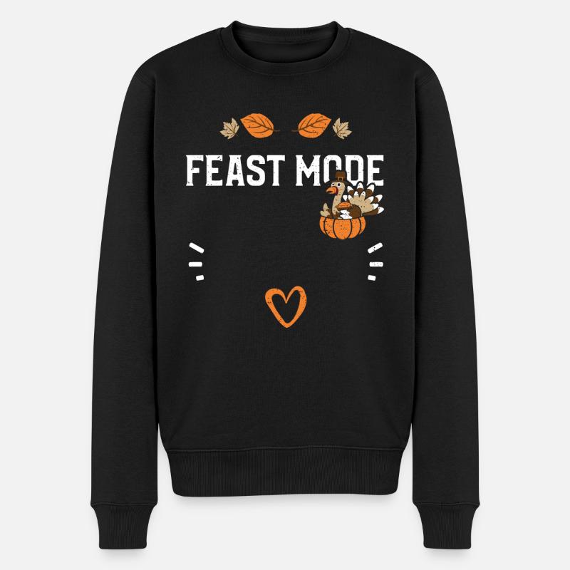 Mode Fête - Thanksgiving - Pull Premium bio Homme - noir